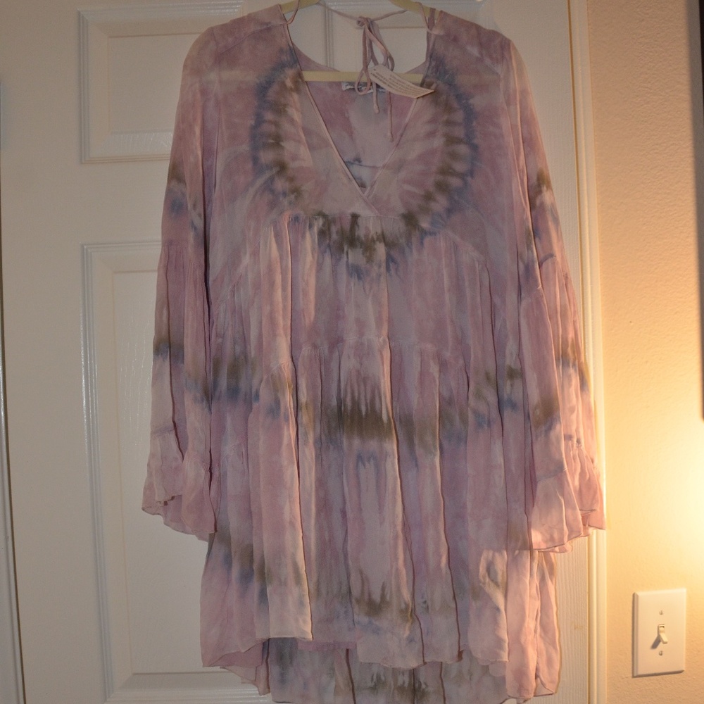 Young Fabulous & Broke Tie Dye Rosa Mini Dress